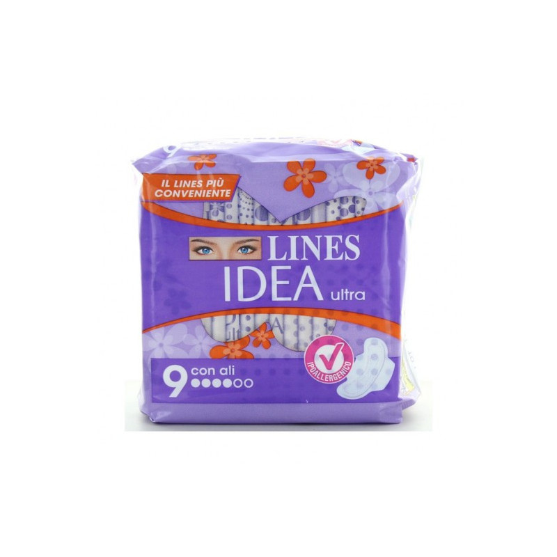 LINES IDEA ULTRA ALI GIORNO CON ALI 9 ASSORBENTI