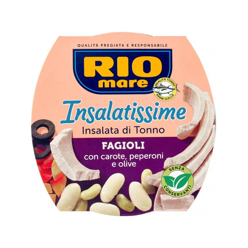 RIO MARE INSALATISSIME INSALATA DI TONNO E FAGIOLI 160 GR.