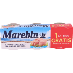 MAREBLU TONNO AL NATURALE 2+1x80 GR.