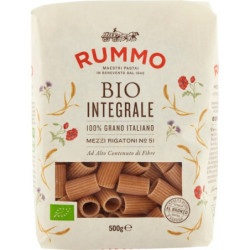 RUMMO MEZZI RIGATONI INTEGRALI BIO N°51 500 GR.