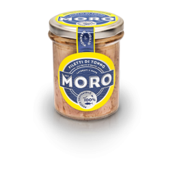 MORO TONNO IN OLIO D'OLIVA IN VETRO 190 GR.