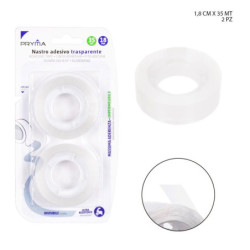 NASTRO ADESIVO TRASPARENTE 18MMX35M 2 PEZZI