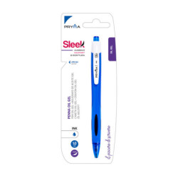 PENNA GEL A SCATTO SLEEK CON INCHIOSTRO A BASE D'OLIO 1MM - BLU