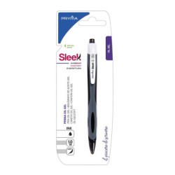 PENNA GEL A SCATTO SLEEK CON INCHIOSTRO A BASE D'OLIO 1MM - NERO