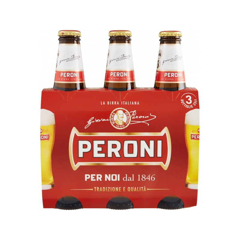 PERONI BIRRA IN BOTTIGLIA VOL. 4,7° 3X33 CL.