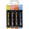 TRATTO EVIDENZIATORI PASTELLO (GIALLO, ROSA, BLU E ARANCIONE) - PUNTA 1/5MM - 4 PEZZI