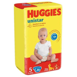 HUGGIES UNISTAR PANNOLINI TGL 5 (11/25 KG) - 14 PANNOLINI