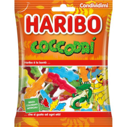 HARIBO CARAMELLE GOMMOSE COCCODRI GUSTO FRUTTA IN BUSTA 175 GR.