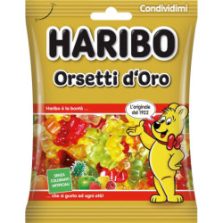 HARIBO CARAMELLE GOMMOSE ORSETTI D'ORO GUSTO FRUTTA IN BUSTA 175 GR.