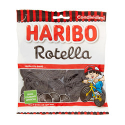 HARIBO CARAMELLE GOMMOSE ROTELLA ALLA LIQUIRIZIA IN BUSTA 175 GR.