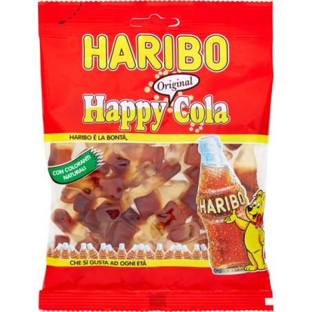 HARIBO CARAMELLE GOMMOSE HAPPY COLA IN BUSTA 175 GR.