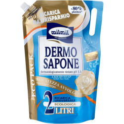 MIL MIL ECORICARICA MAXIRISPARMIO DERMO SAPONE LIQUIDO DERMATOLOGICAMENTE TESTATO PH 5.5 DELICATEZZA AVVOLGENTE 2 LT.