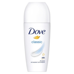 DOVE CLASSIC DEODORANTE ROLL ON SENZA ALCOL, ANTITRASPIRANTE, PROTEZIONE 48H 50 ML.