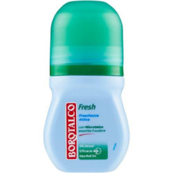 BOROTALCO FRESCO CON TALCO A CRISTALLI ATTIVI DEODORANTE ROLL ON 50 ML.