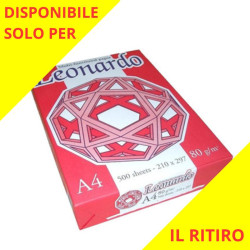 FABRIANO LEONARDO RISMA DI CARTA PER FOTOCOPIE - 500 FOGLI A4 210X297 80G