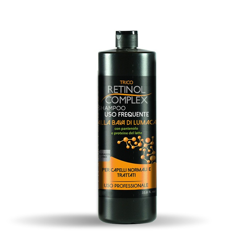 TRICO RETINOL COMPLEX SHAMPOO USO FREQUENTE ALLA BAVA DI LUMACA CON PANTENOLO E PROTEINE DEL LATTE 800 ML.