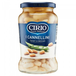 CIRIO FAGIOLI CANNELLINI TENERI E DELICATI IN VETRO 370 GR.