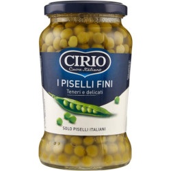 CIRIO PISELLI FINI TENERI E DELICATI IN VETRO 360 GR.