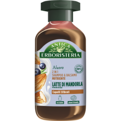 ANTICA ERBORISTERIA 2 IN 1 SHAMPOO E BALSAMO NUTRIENTE AL LATTE DI MANDORLA E BACCHE DI ACAI PER CAPELLI SFIBRATI 225 ML.