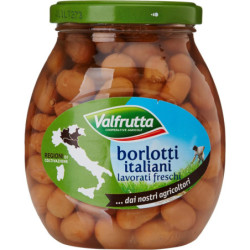 VALFRUTTA FAGIOLI BORLOTTI ITALIANI LAVORATI FRESCHI IN VETRO 360 GR.