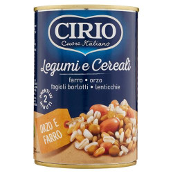 CIRIO LEGUMI E CEREALI ORZO E FARRO PRONTI IN 2 MINUTI 410 GR.