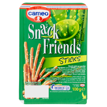 CAMEO SNACK FRIENDS STICKS SALATI 100 GR.