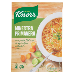 KNORR MINESTRA PRIMAVERA 100% PASTA ITALIANA 61 GR.