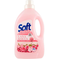 SOFT DELICARE DETERSIVO LIQUIDO PER LANA E SETA 16 LAVAGGI 900 ML.