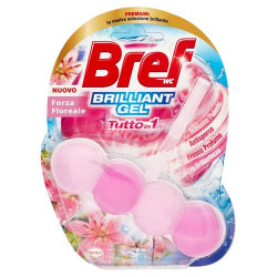 BREF WC TAVOLETTA DETERGENTE BRILLIANT GEL FORZA FLOREALE 42 GR.