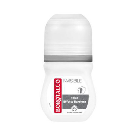 BOROTALCO INVISIBLE DEODORANTE ROLL ON CON TALCO E MOLECOLE PROTETTIVE 50 ML.
