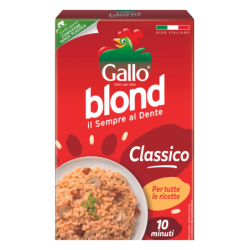 GALLO BLOND IL SEMPRE AL DENTE RISO CLASSICO PER TUTTE LE RICETTE 1 KG.