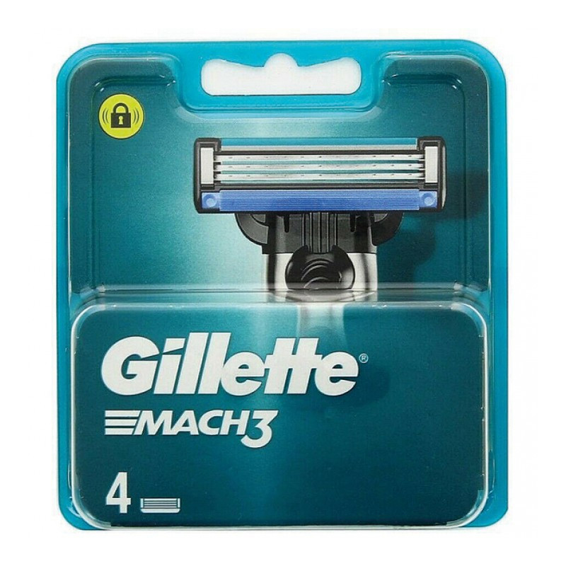 GILLETTE MACH 3 RICARICA LAMETTE PER RASOIO 4 PEZZI