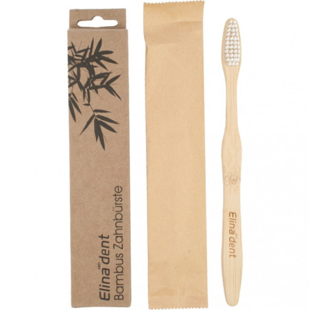 SPAZZOLINO DA DENTI IN LEGNO DI BAMBÙ IN CONFEZIONE DI CARTONE