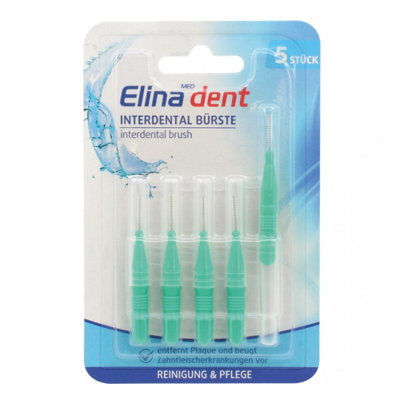 SCOVOLINO INTERDENTALE PER LA CURA DI DENTI E GENGIVE - 5 SPAZZOLINI INTERDENTALI