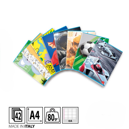 PIGNA BIMBO 0A QUADERNONE A RIGHE CON MARGINI