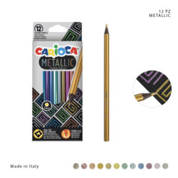 CARIOCA PASTELLI METALLIC 12PZ