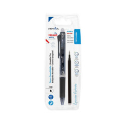 PENNA CANCELLABILE RESET A SCATTO  NERO 0.7MM + RICARICA