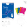 BLOCK NOTES A RIGHE SENZA MARGINI FORMATO A4 21x29.7CM