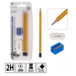 MATITA PREMIUM 2H 2PZ+TEMPERINO+GOMMA