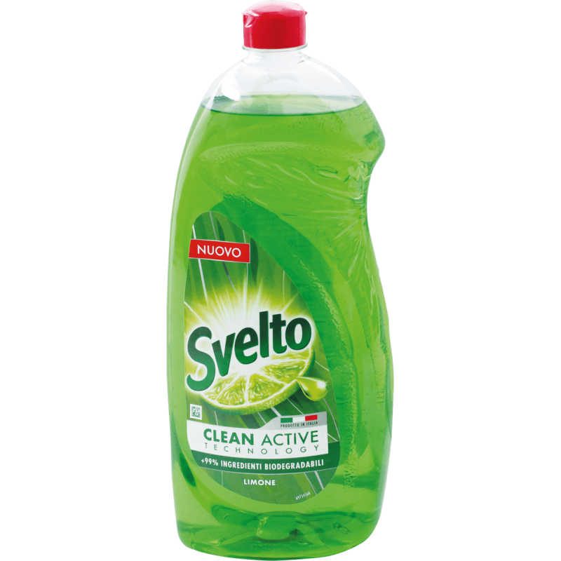 SVELTO CLEAN ACTIVE TECHNOLOGY DETERSIVO PER PIATTI AL LIMONE 930 ML. + 100 ML. GRATIS