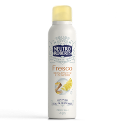 NEUTRO ROBERTS SPRAY FRESCO GIALLO BERGAMOTTO E ZENZERO 150 ML.