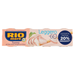 RIO MARE TONNO ALL'OLIO EXTRA VERGINE DI OLIVA LEGGERO 4x60 GR.