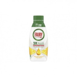 FAIRY PLATINUM GEL 3X ACTIVE POWERS GIALLO EXTRA BRILLANTEZZA DETERGENTE LAVASTOVIGLIE AL LIMONE 504 ML.