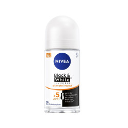 NIVEA DEODORANTE ROLL ON BLACK&WHITE INVISIBILE ULTIMATE IMPACT 72H 50 ML.