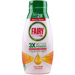 FAIRY PLATINUM GEL 3X ACTIVE POWERS ANTI-ODORE 504 ML.