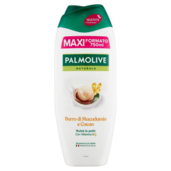 PALMOLIVE NATURALS BAGNOSCHIUMA CON BURRO IDRATANTE DI MACADAMIA E CACAO 750 ML.