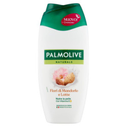 PALMOLIVE NATURALS BAGNOSCHIUMA CON FIORI DI MANDORLO E LATTE IDRATANTE 220 ML.