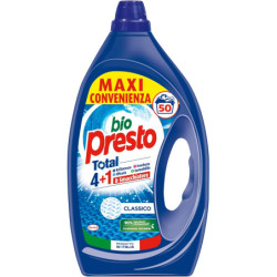 BIO PRESTO TOTAL 4+1 E SMACCHIATORE CLASSICO 50 LAVAGGI 2.5 LT.