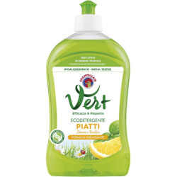 VERT DETERSIVO PIATTI ECO AL LIMONE&BASILICO 500 GR.
