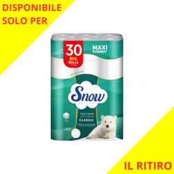 SNOW SOFTLY CARTA IGIENICA CLASSIC MAXI FORMATO 30 ROTOLI A 3 VELI